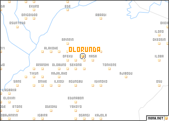 map of Olorunda