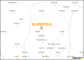 map of Oloruntele