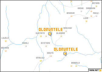 map of Oloruntele