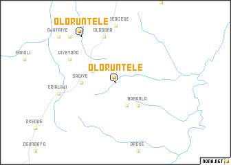 map of Oloruntele