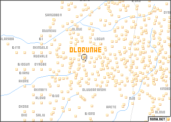 map of Olorunwe