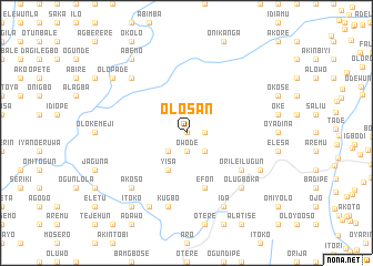 map of Olosan