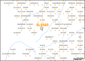 map of Olosan