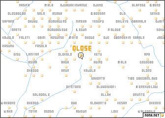 map of Olose