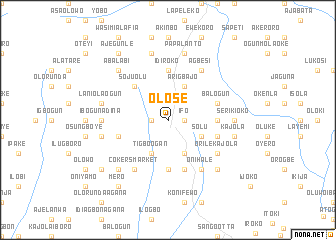 map of Olose