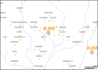 map of Olose