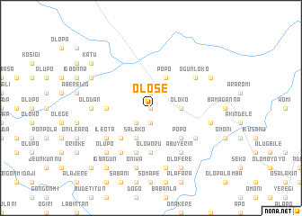 map of Olose