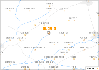 map of Olosig