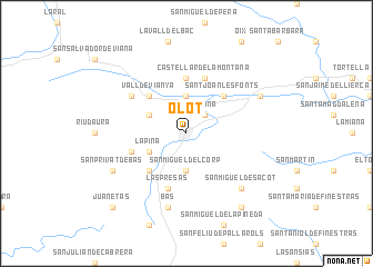 map of Olot