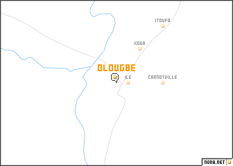 map of Olougbé