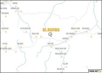 map of Olounou