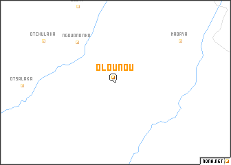 map of Olounou