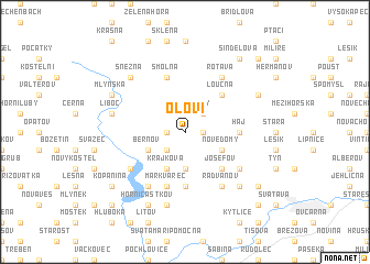 map of Oloví