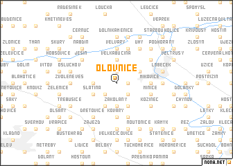 map of Olovnice