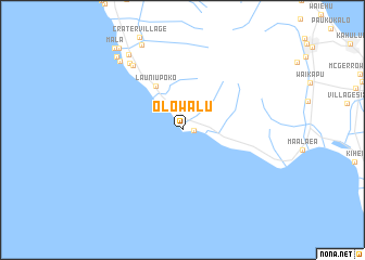 map of Olowalu