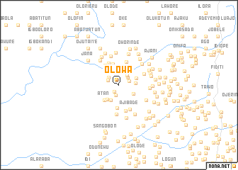 map of Olowa