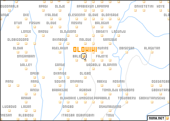 map of Olowiwi