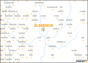 map of Olowoseke