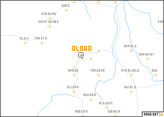 map of Olowo