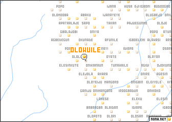 map of Olowu Ile