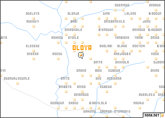 map of Oloya