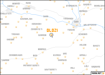 map of Olozi