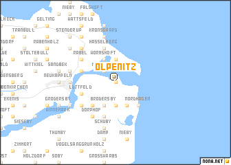map of Olpenitz
