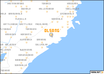 map of Olsäng