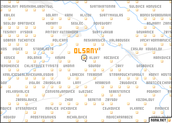 map of Olšany