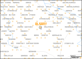 map of Olšany