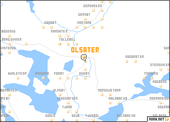 map of Olsäter