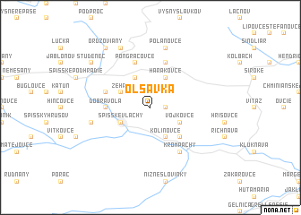 map of Oľšavka