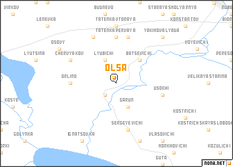 map of Olʼsa