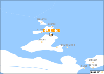 map of Olsborg