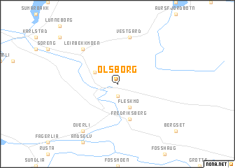 map of Olsborg