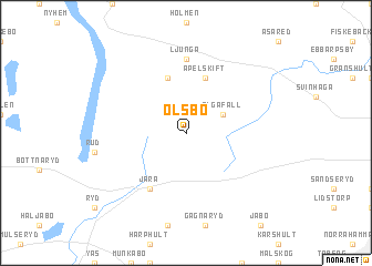 map of Olsbo