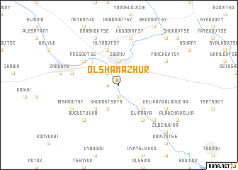 map of Olʼshamazhur