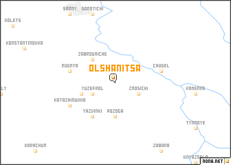 map of Olʼshanitsa