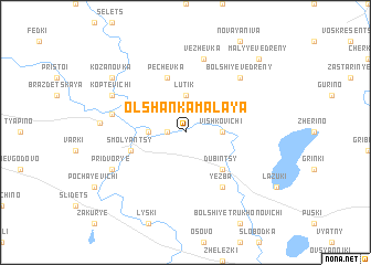 map of Olʼshanka Malaya