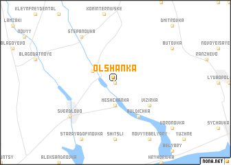 map of Olʼshanka