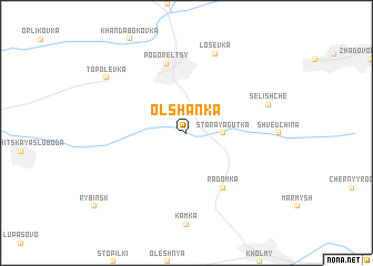 map of Olʼshanka