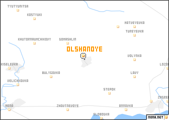 map of Olʼshanoye