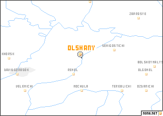 map of Olʼshany