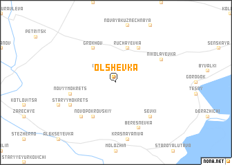 map of Olʼshëvka