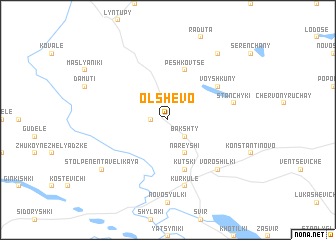 map of Olʼshëvo