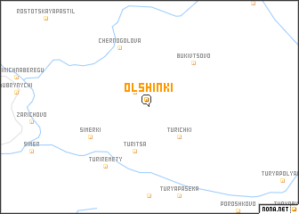 map of Olʼshinki