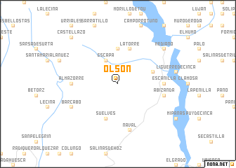 map of Olsón