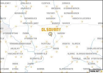 map of Olšovany