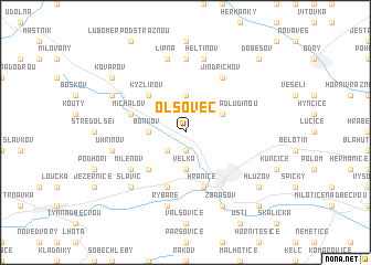 map of Olšovec