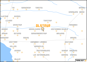 map of Ølstrup